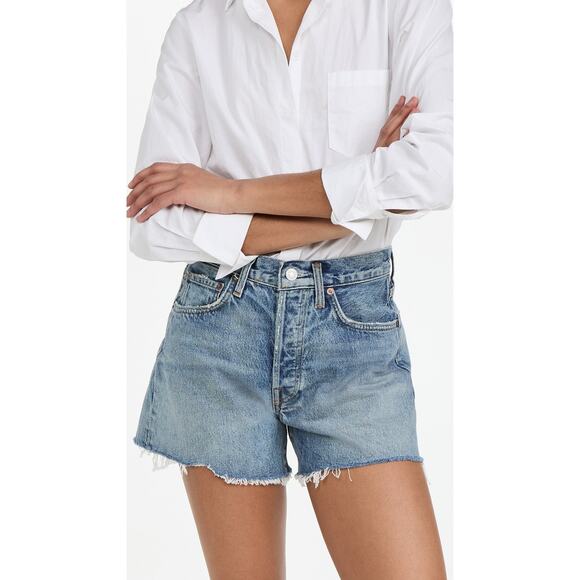 Agolde Parker Long Vintage Jean Shorts - 25 Wheel - Picture 1 of 6